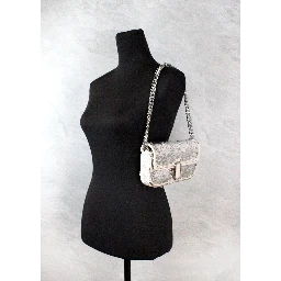 Marc Jacobs The Mini J Marc Shoulder Bag Cream Sequined Crossbody Bag