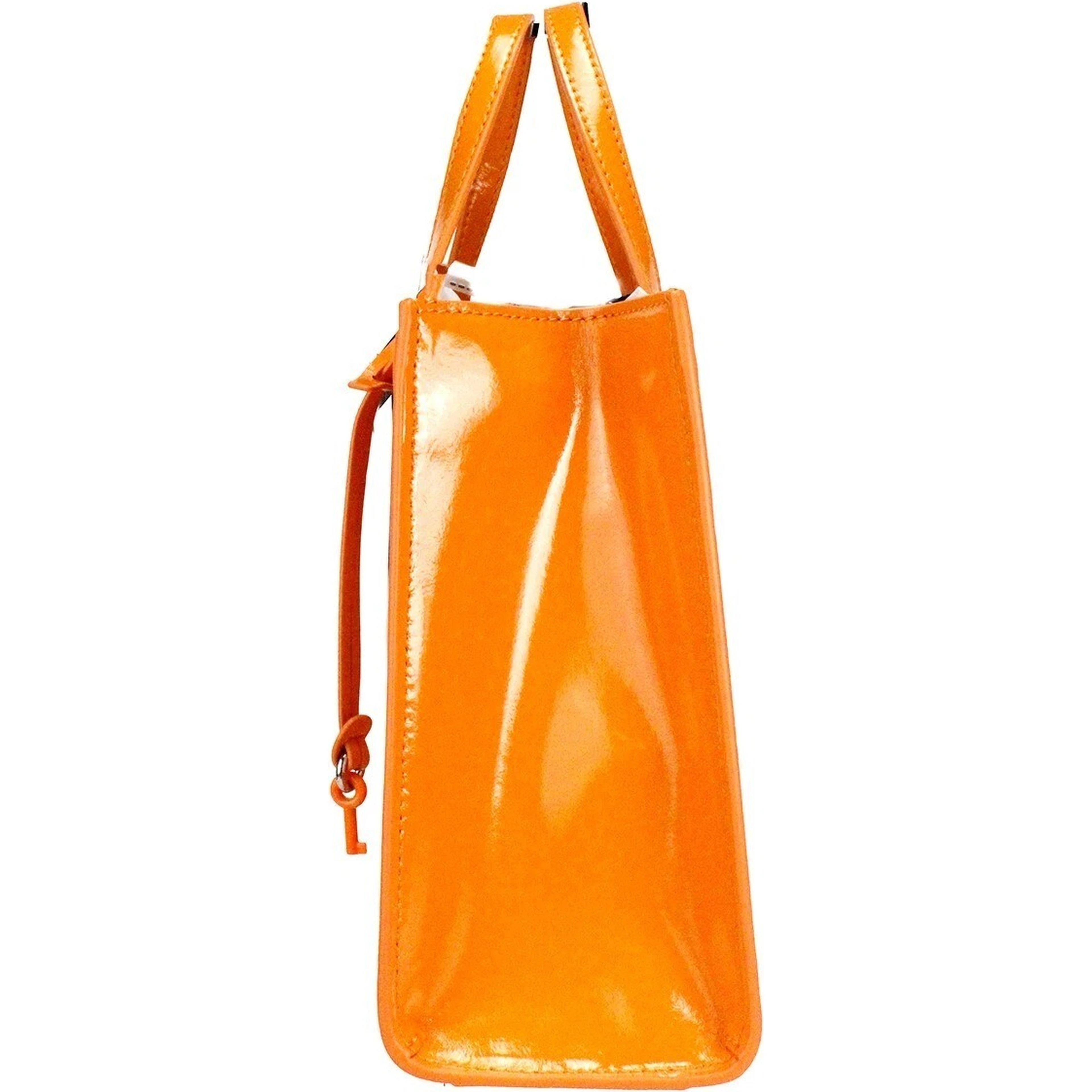 Marc Jacobs Mini Grind Scorched Patent Leather Crossbody Tote Bag Purse