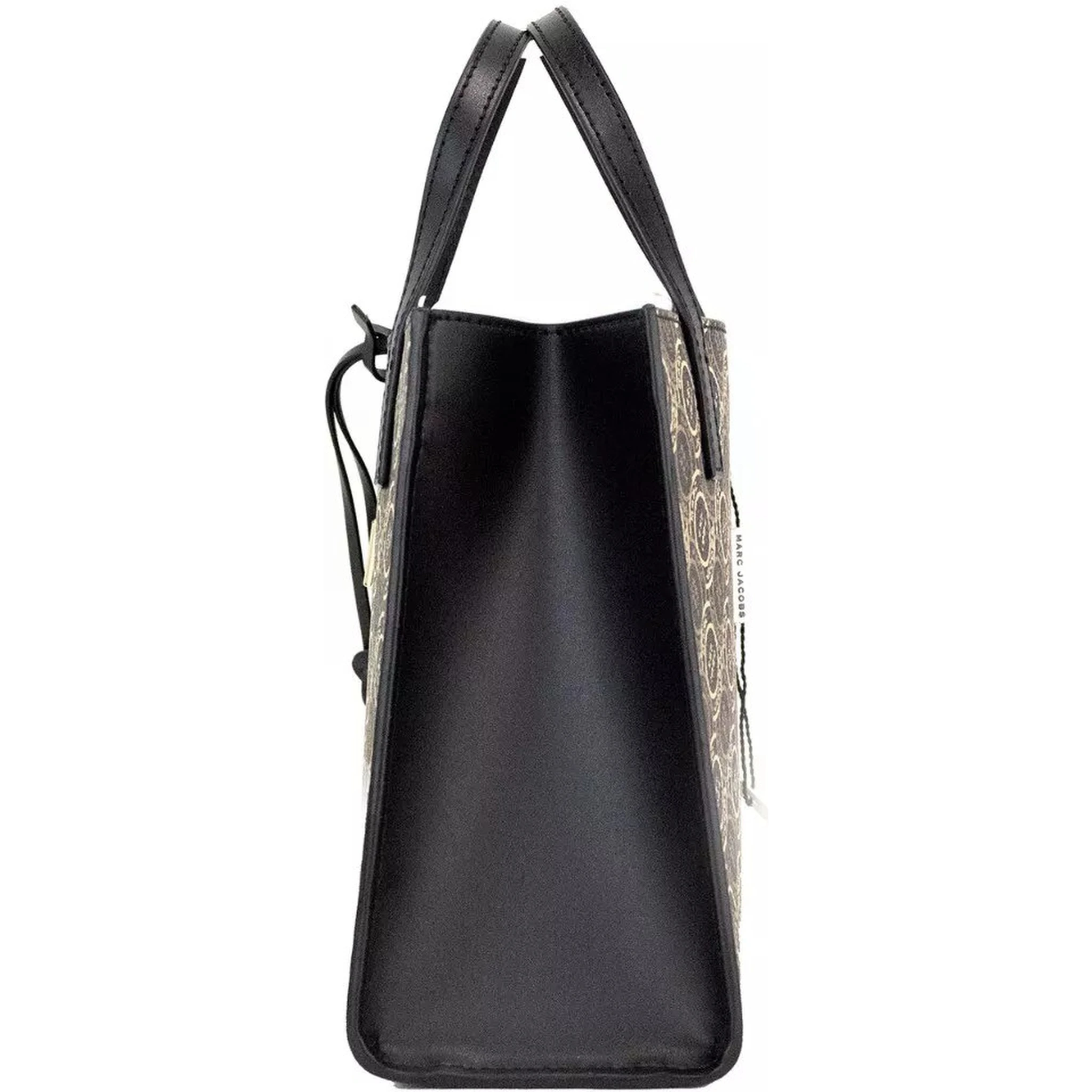 Marc Jacobs Mini Grind Signet Printed Leather Crossbody Tote Handbag Purse