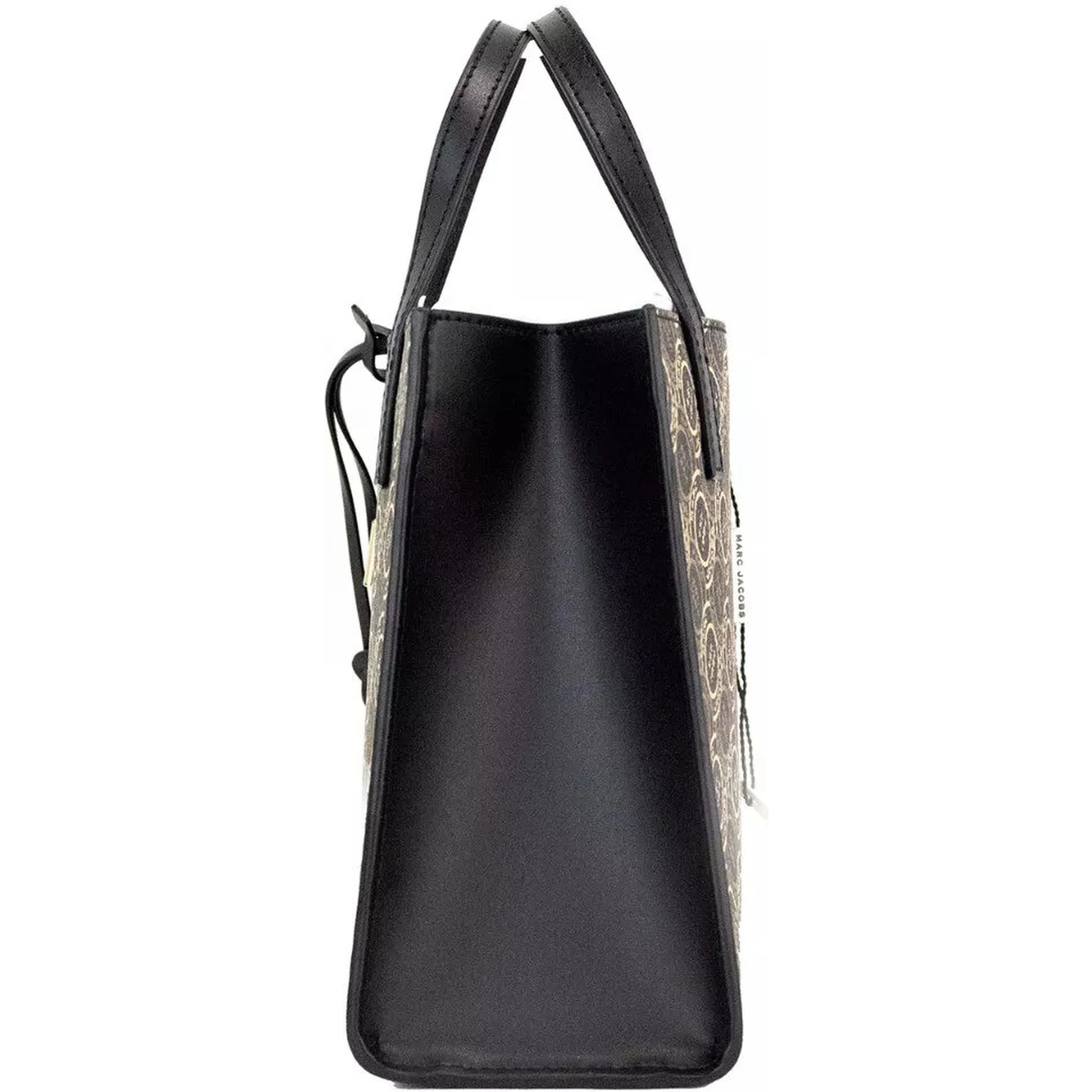 Marc Jacobs Mini Grind Signet Printed Leather Crossbody Tote Handbag Purse