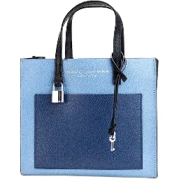 Marc Jacobs Grind Mini Blue Heaven Colorblock Leather Tote Crossbody Bag Purse