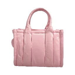 Marc Jacobs The Shiny Crinkle Micro Tote Bubblegum Leather Crossbody