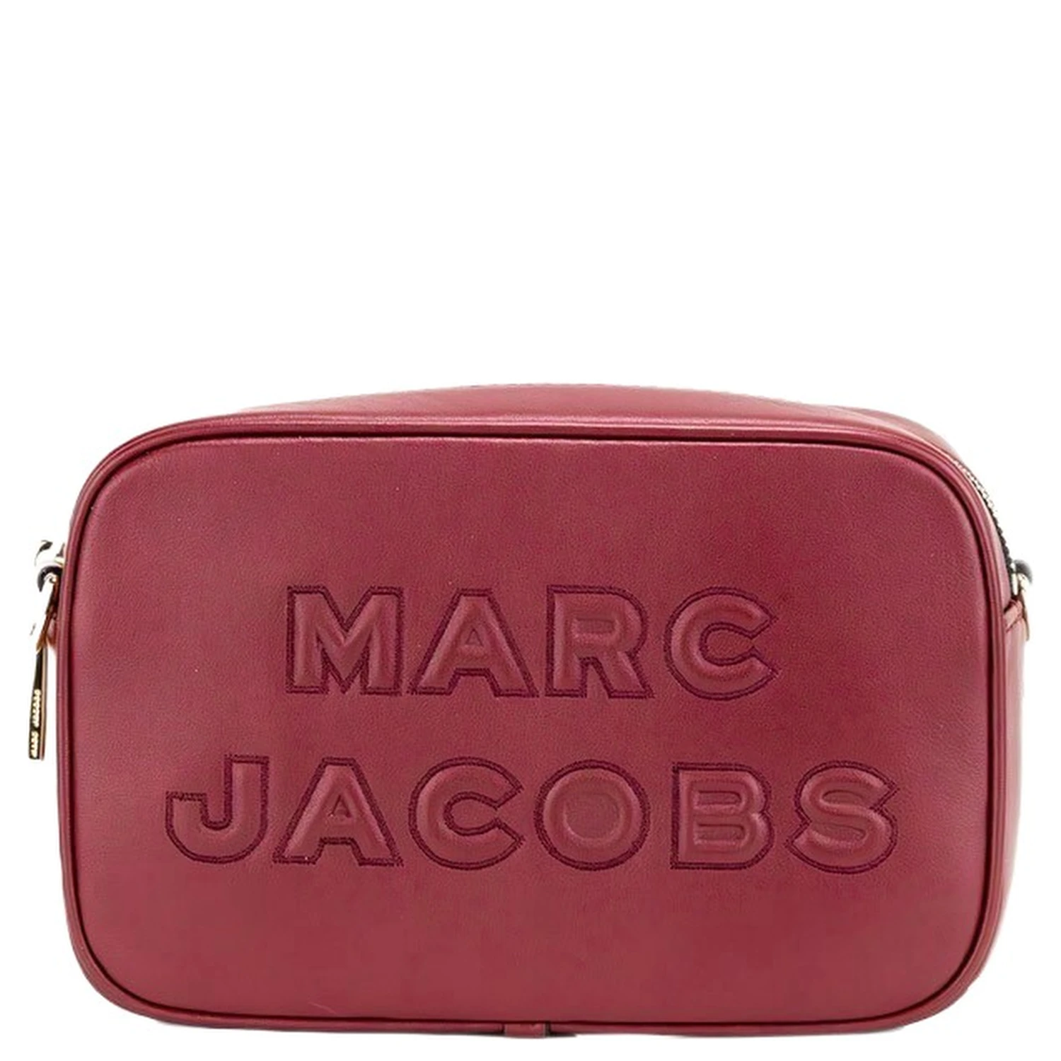 Marc Jacobs Flash Pomegranate Smooth Leather Embossed Camera Crossbody Bag Purse