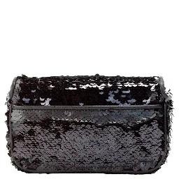 Marc Jacobs The Mini J Marc Shoulder Bag Black Sequined Crossbody Bag