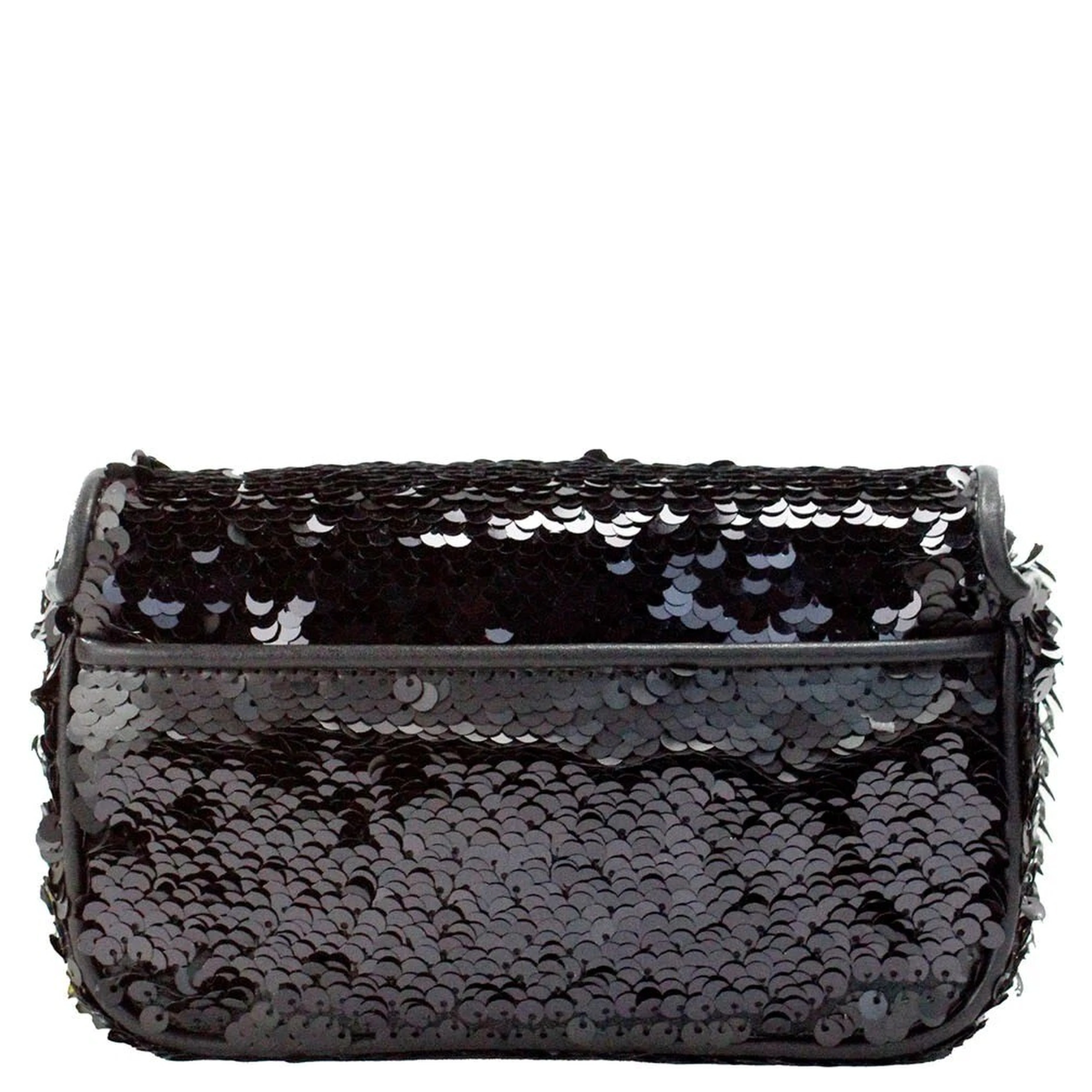 Marc Jacobs The Mini J Marc Shoulder Bag Black Sequined Crossbody Bag