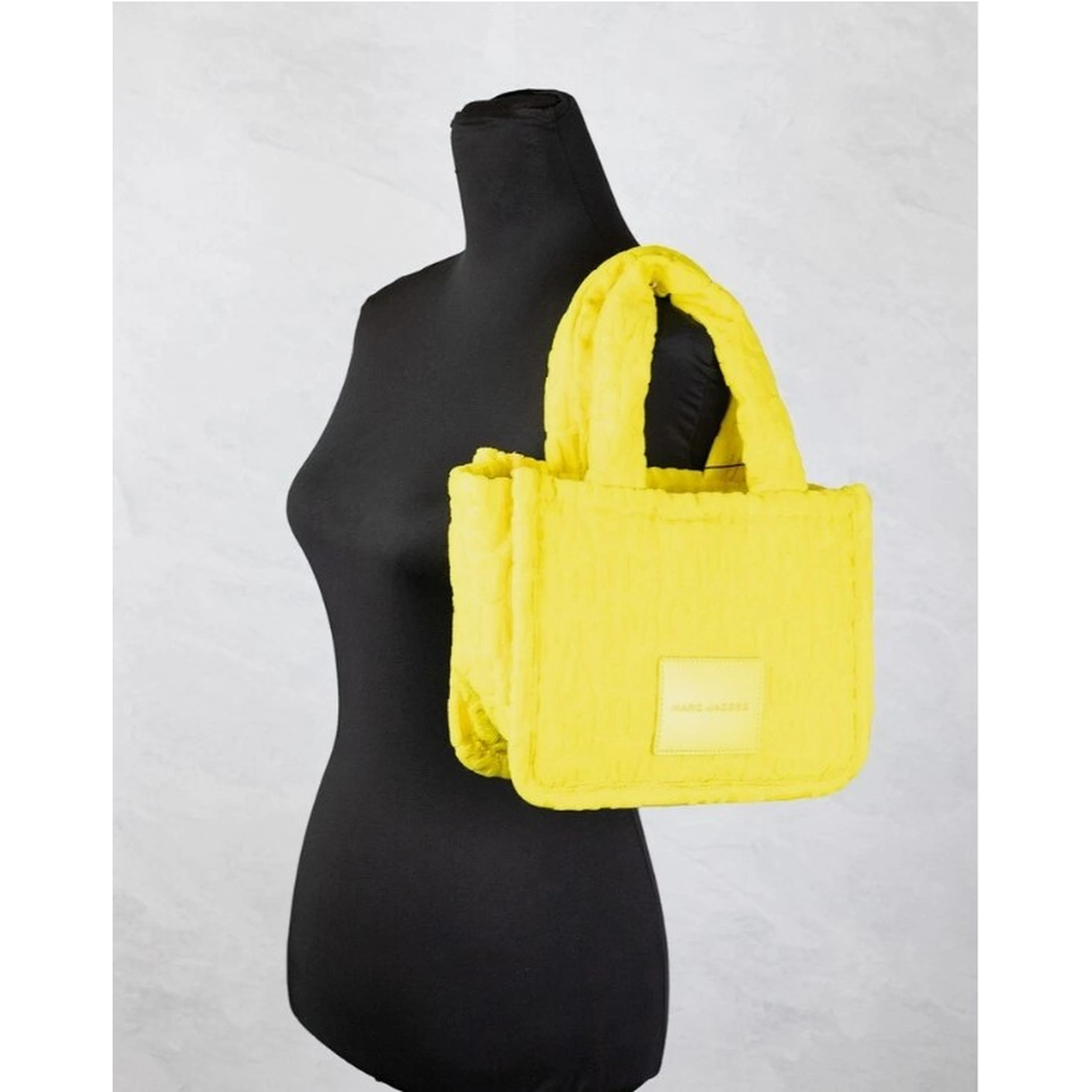 Marc Jacobs The Monogram Terry Tote Small Golden Kiwi Shoulder Bag Purse