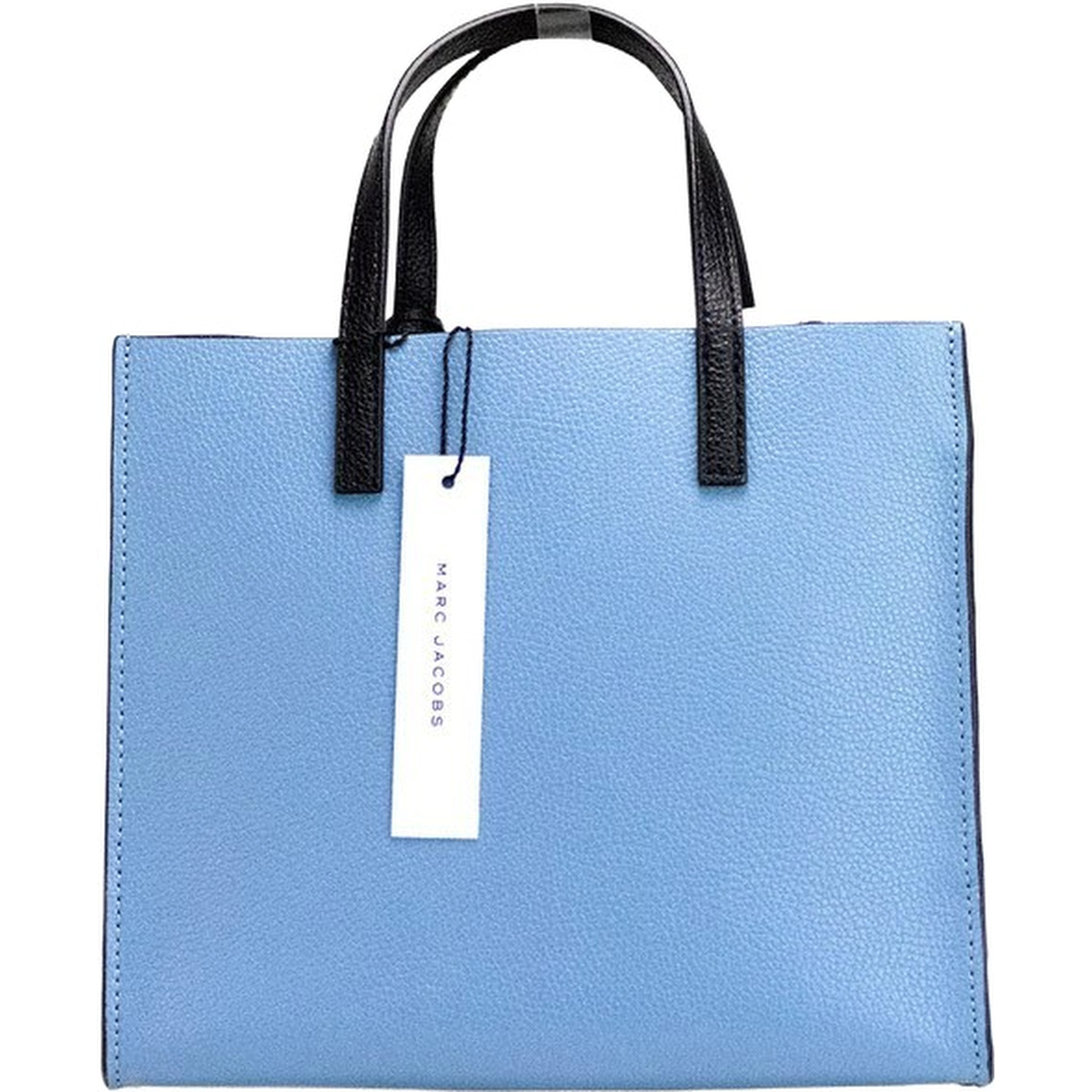 Marc Jacobs Grind Mini Blue Heaven Colorblock Leather Tote Crossbody Bag Purse