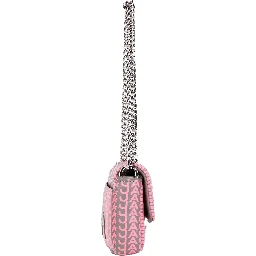 Marc Jacobs Neon Pink The Monogram Leather J Marc Mini Shoulder Bag Crossbody