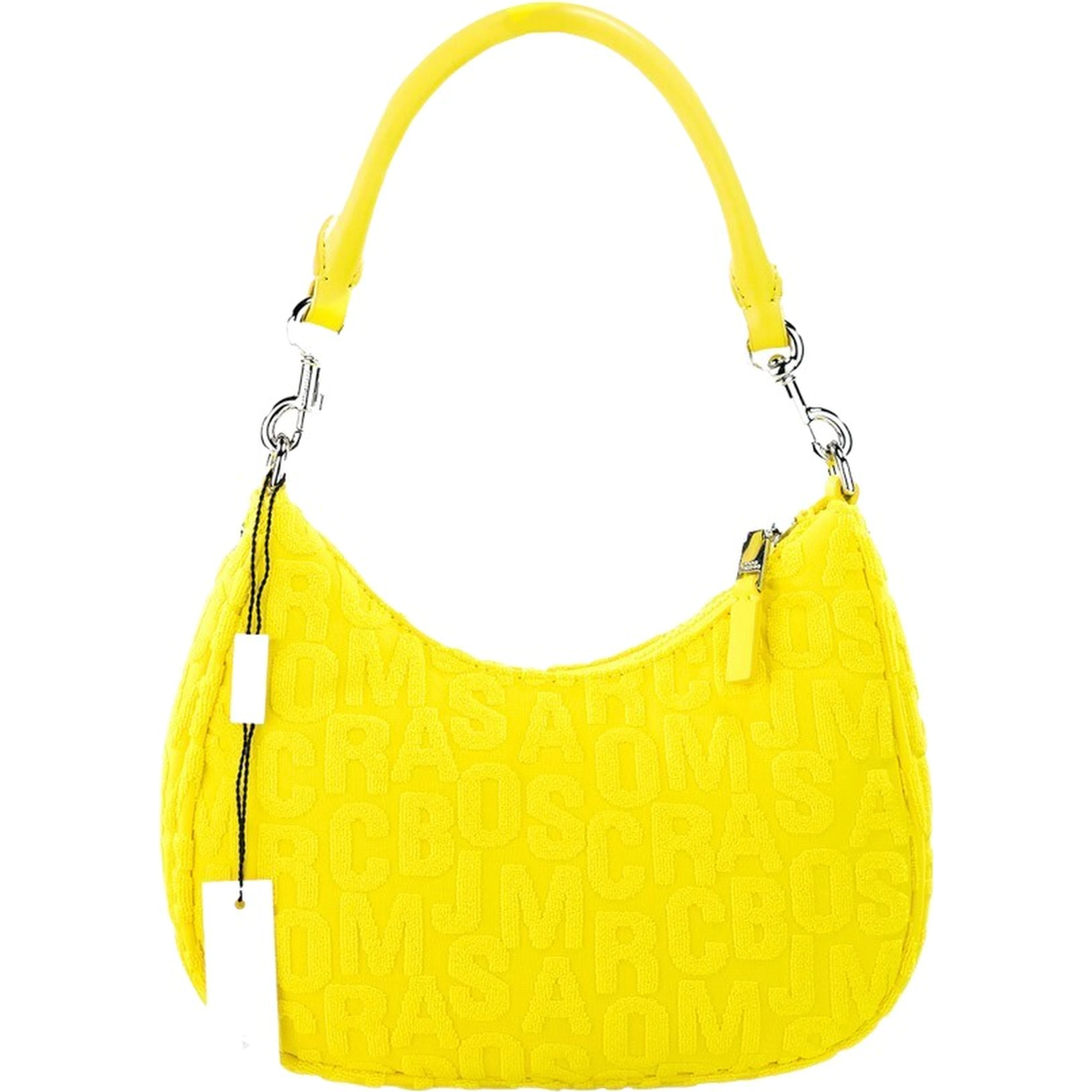 Marc Jacobs Monogram Terry Fabric Golden Kiwi Hobo Shoulder Bag Purse