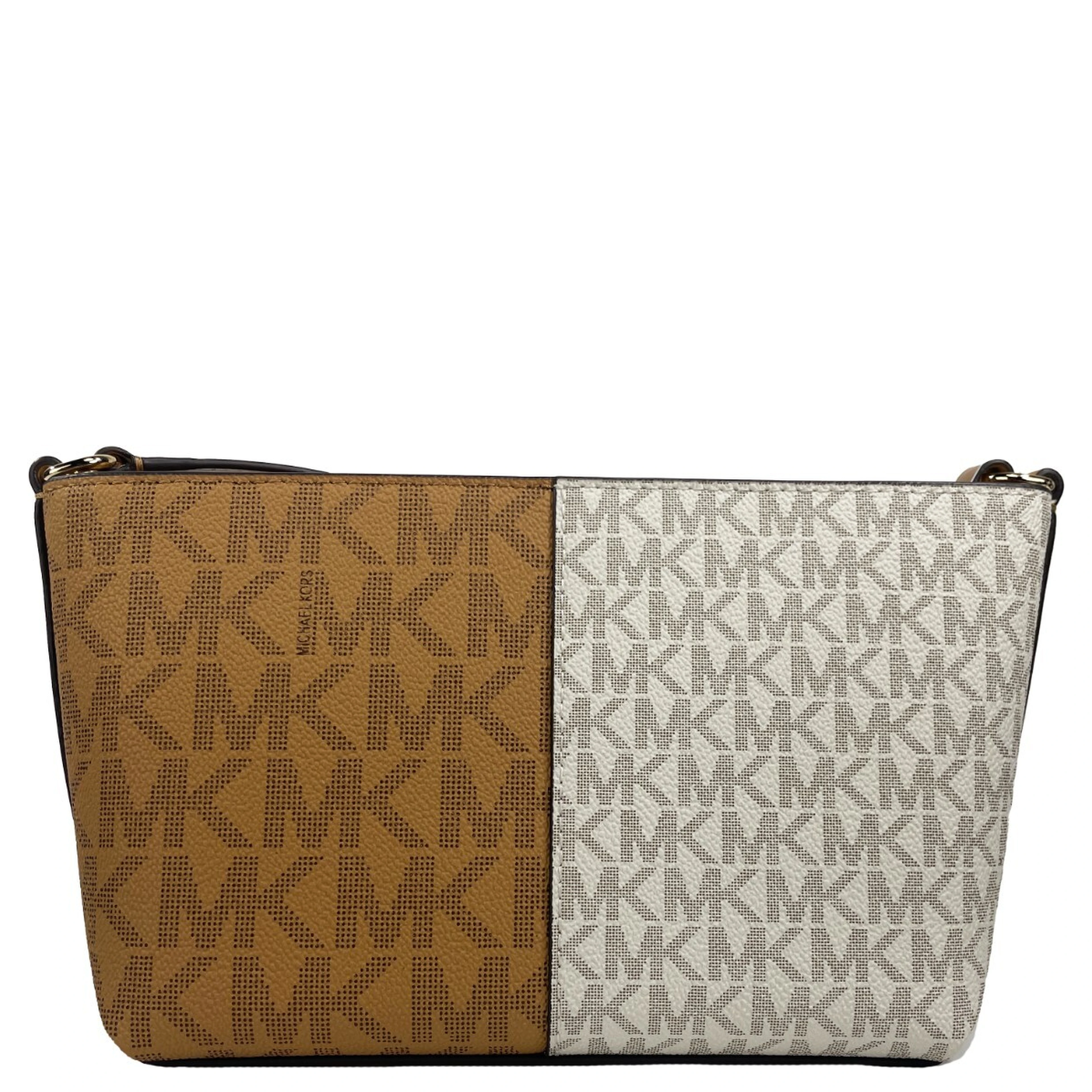 Michael Kors Jet Set - Small Two-Tone Logo Crossbody Bag