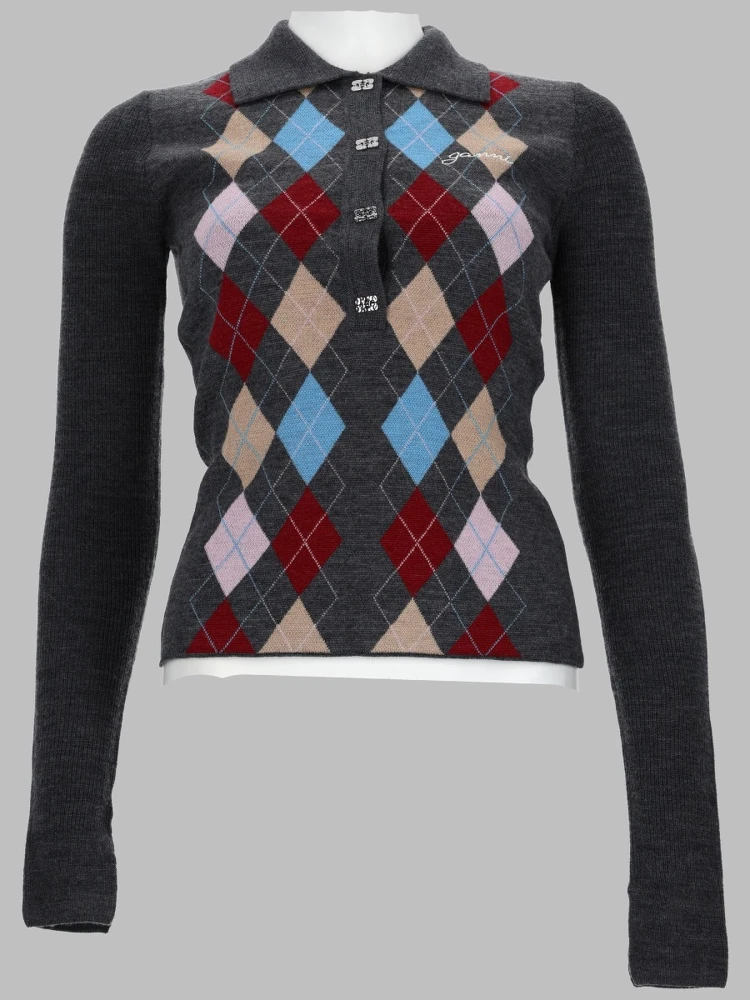 MAGLIA POLO A ROMBI