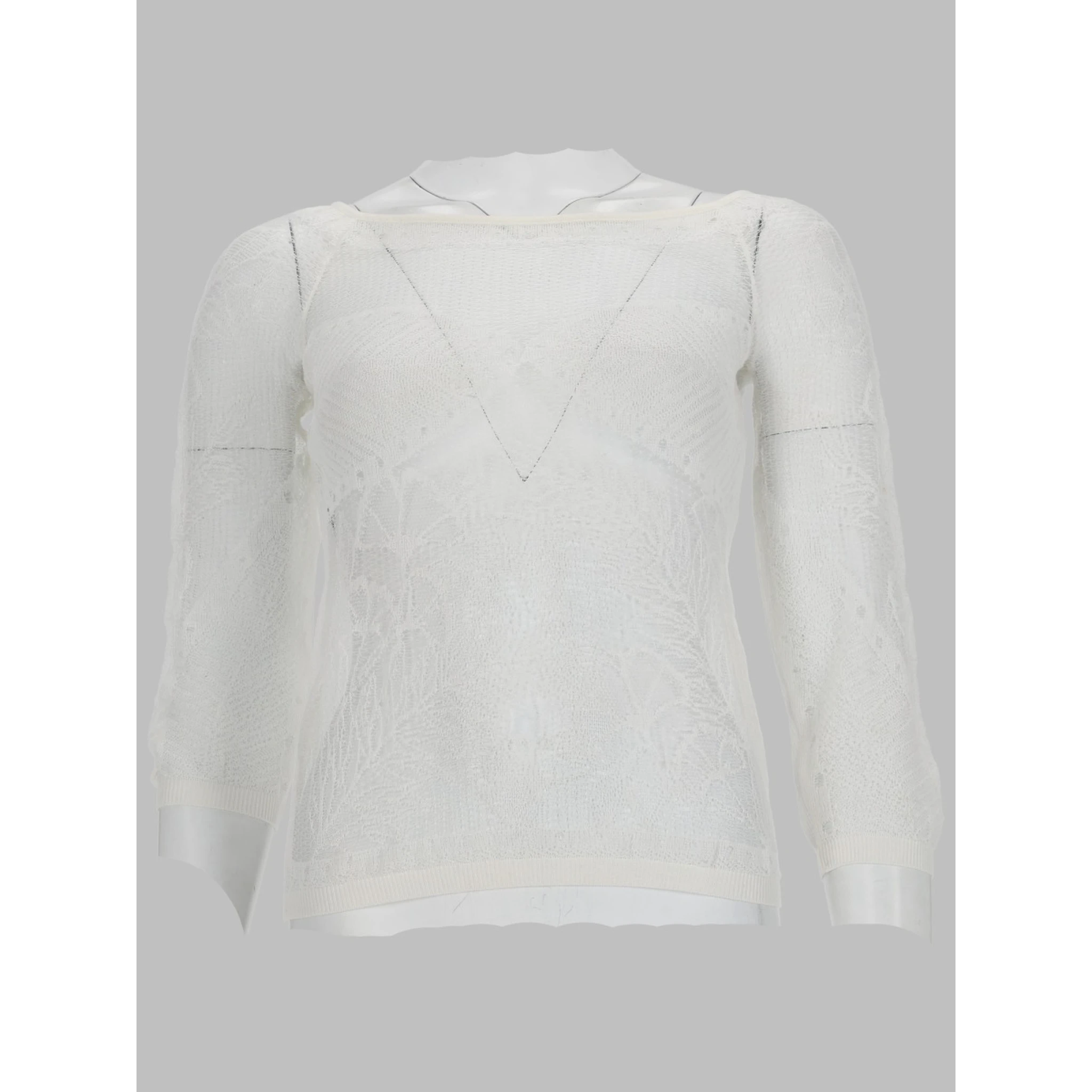viscose net knit top