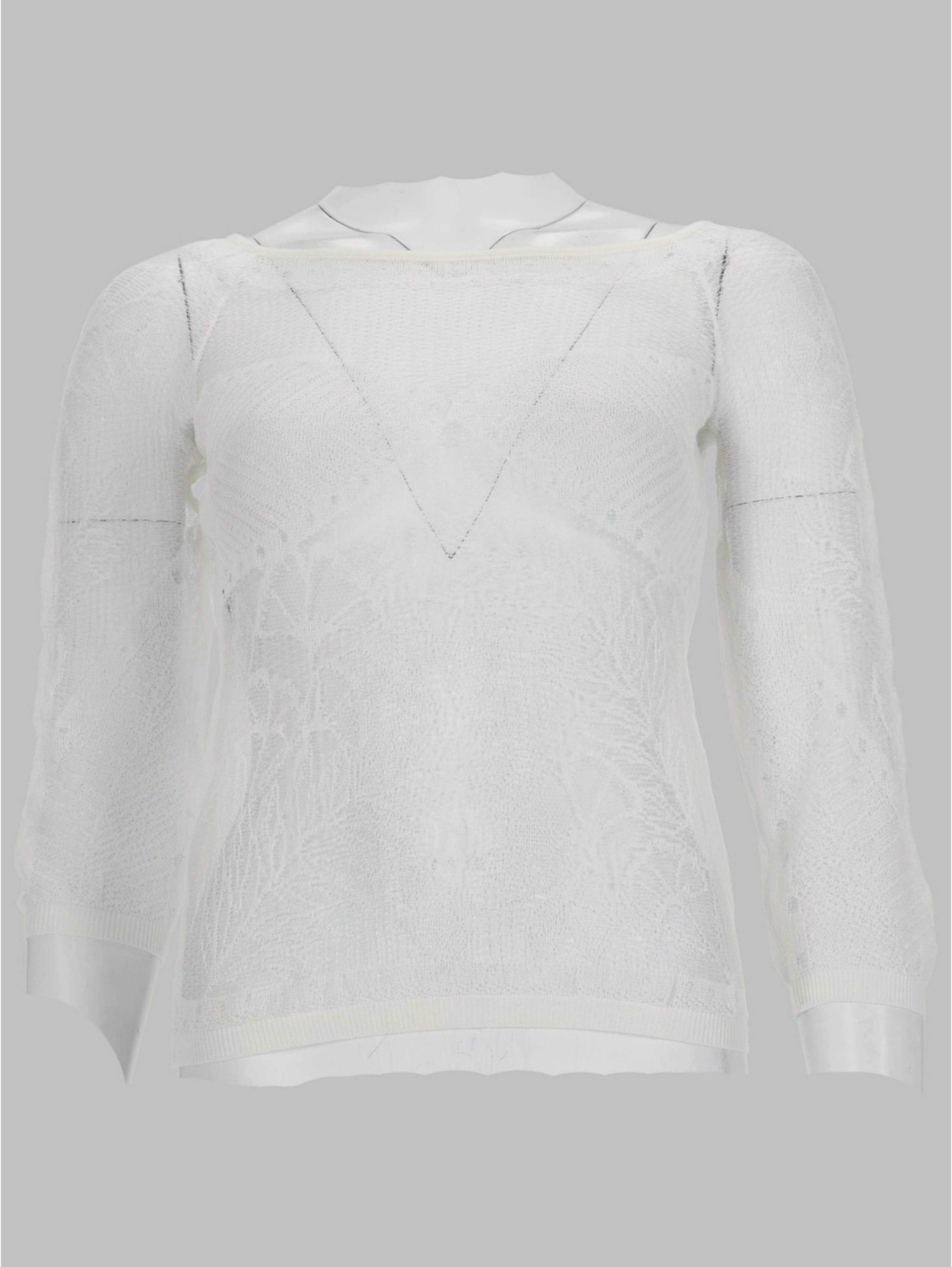 viscose net knit top