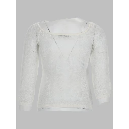 viscose net knit top