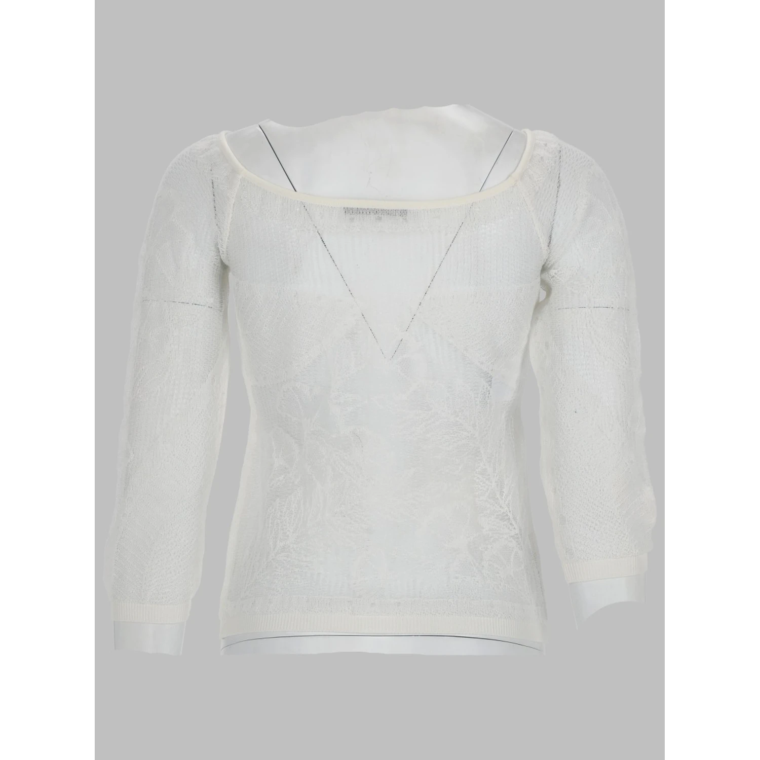 viscose net knit top