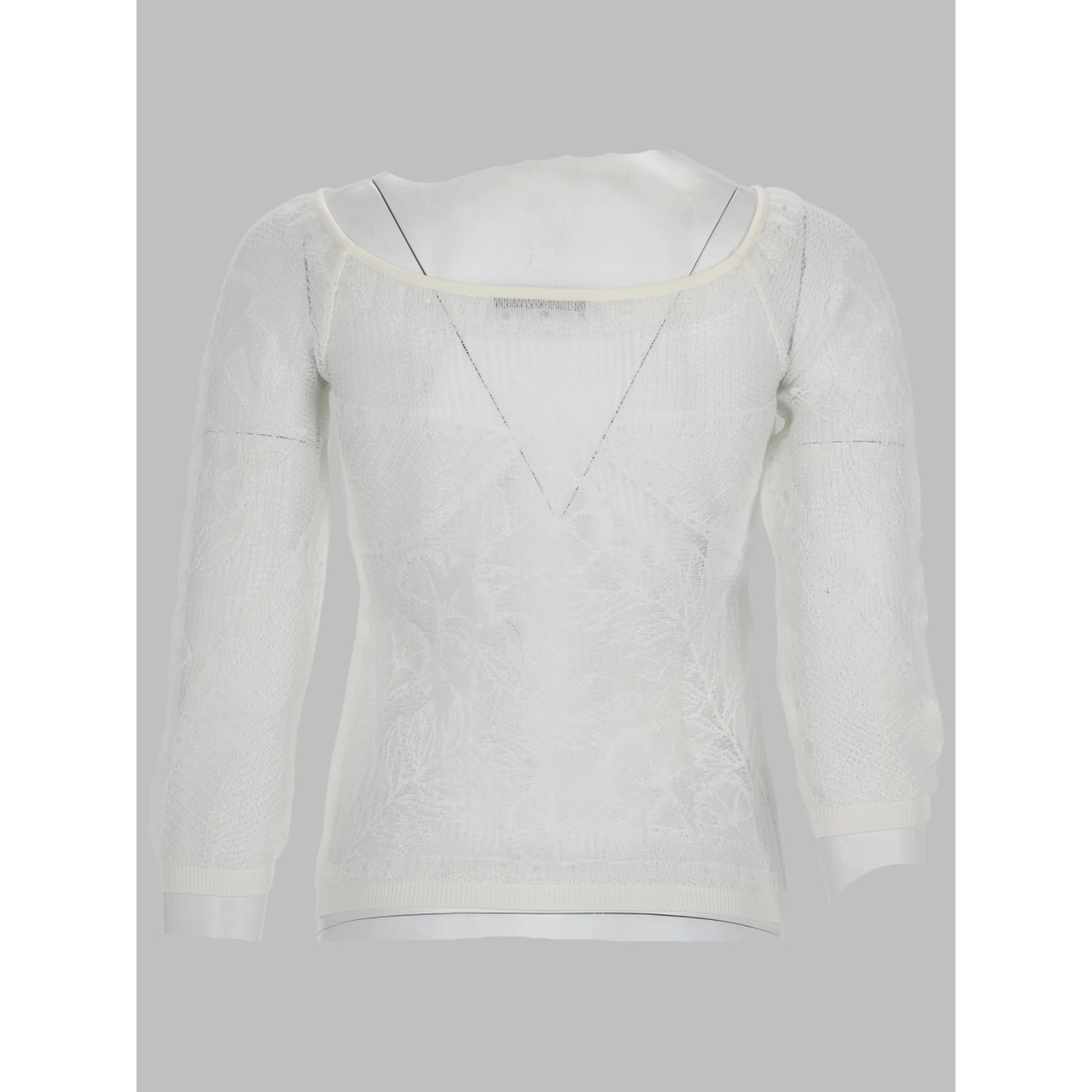 viscose net knit top