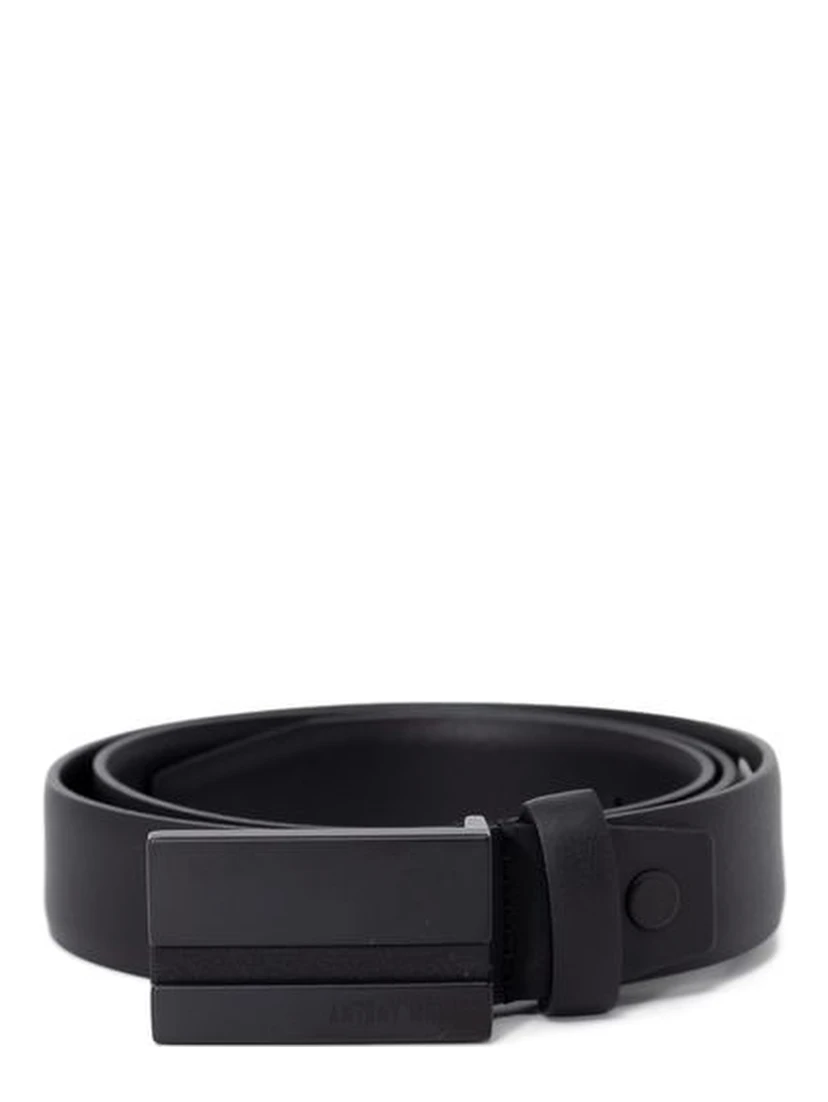 Black Leather Regular Belt
