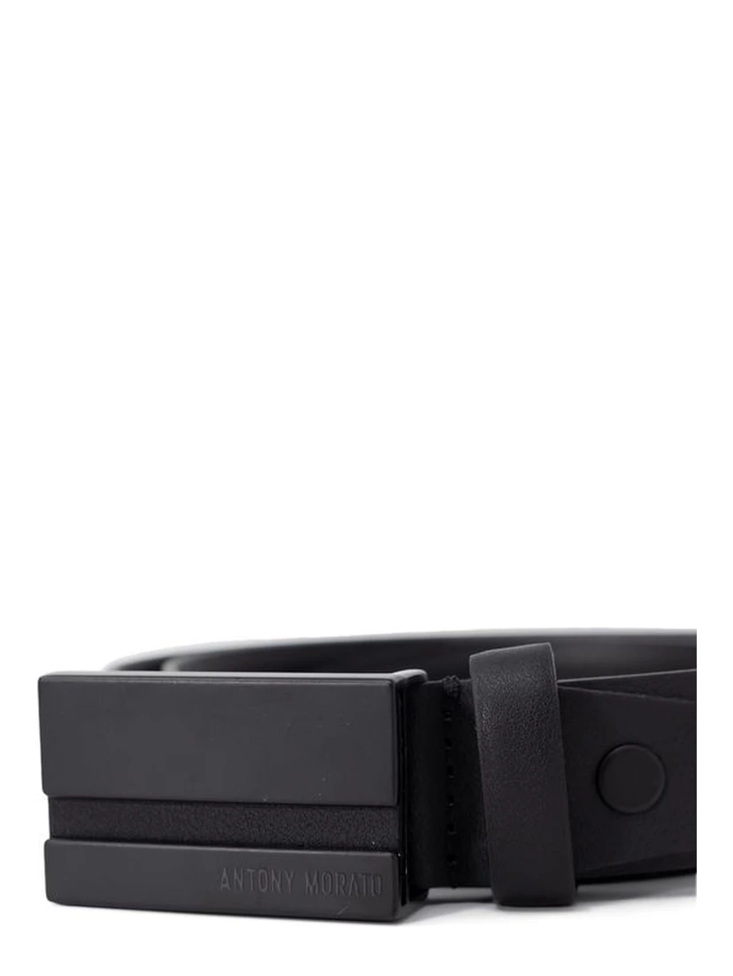 Black Leather Regular Belt