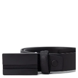 Black Leather Regular Belt