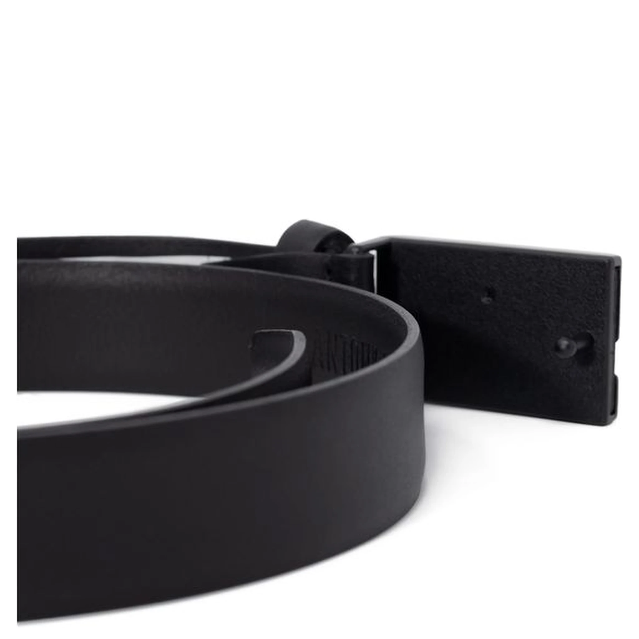 Black Leather Regular Belt
