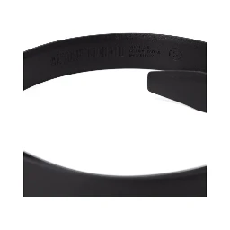 Black Leather Regular Belt