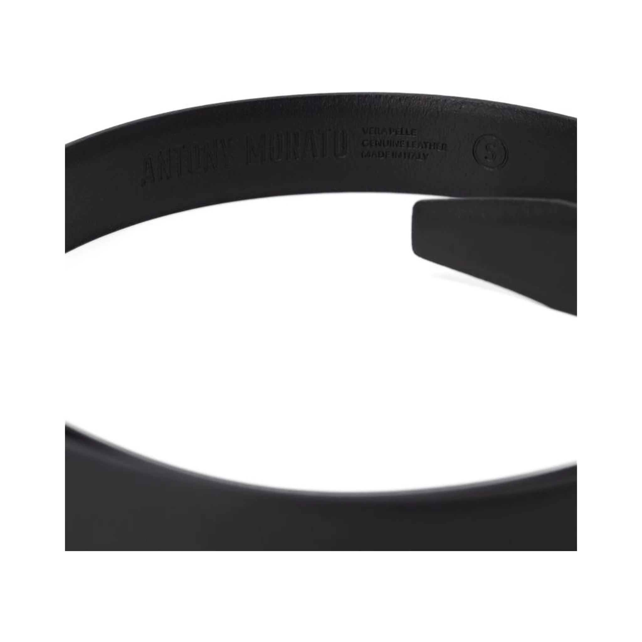 Black Leather Regular Belt