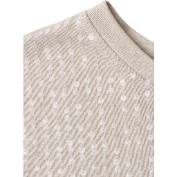 Beige Polyester T-Shirt