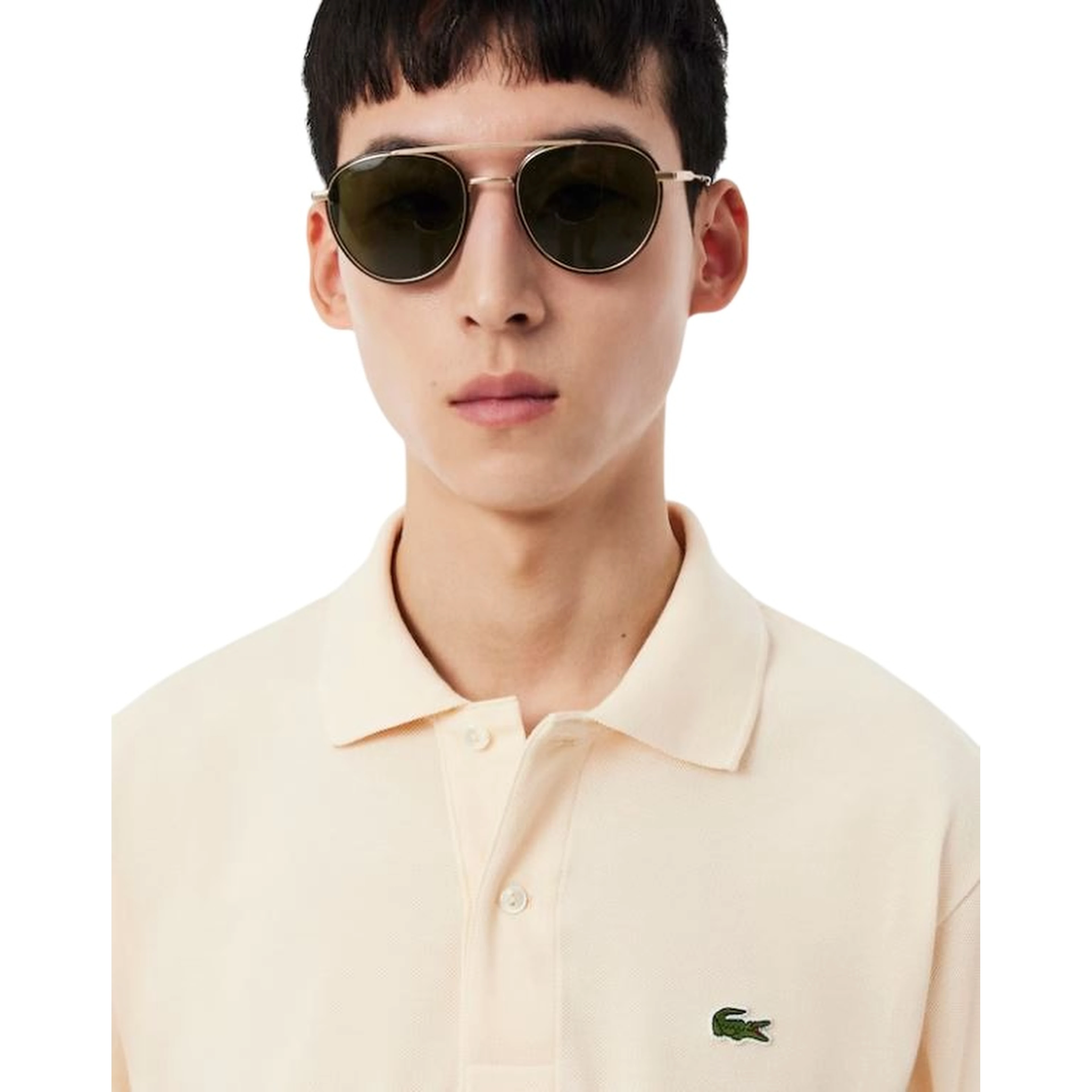 Lacoste T-shirts and Polos Cream