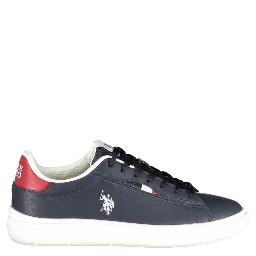 Blue Polyester Men's Sneaker