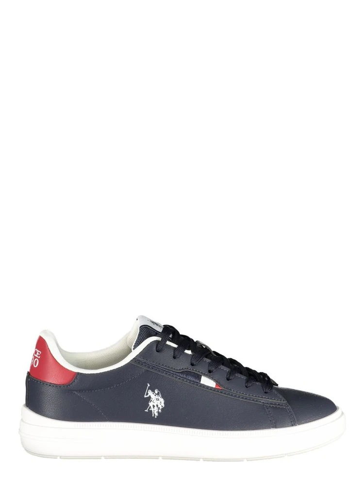 Blue Polyester Men's Sneaker
