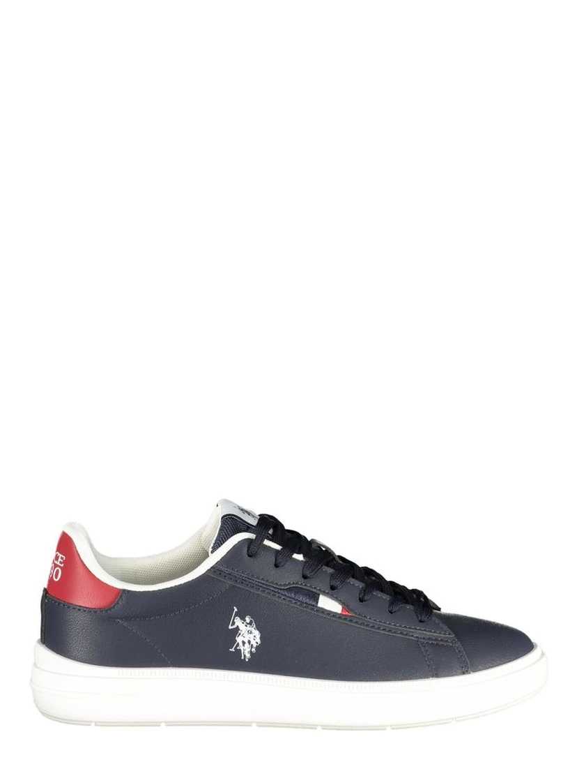 Blue Polyester Men's Sneaker