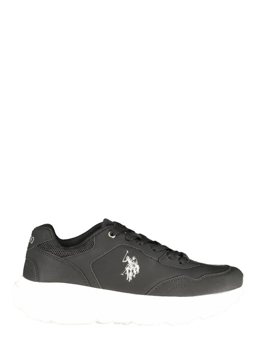 Black Polyurethane Women's Sneaker