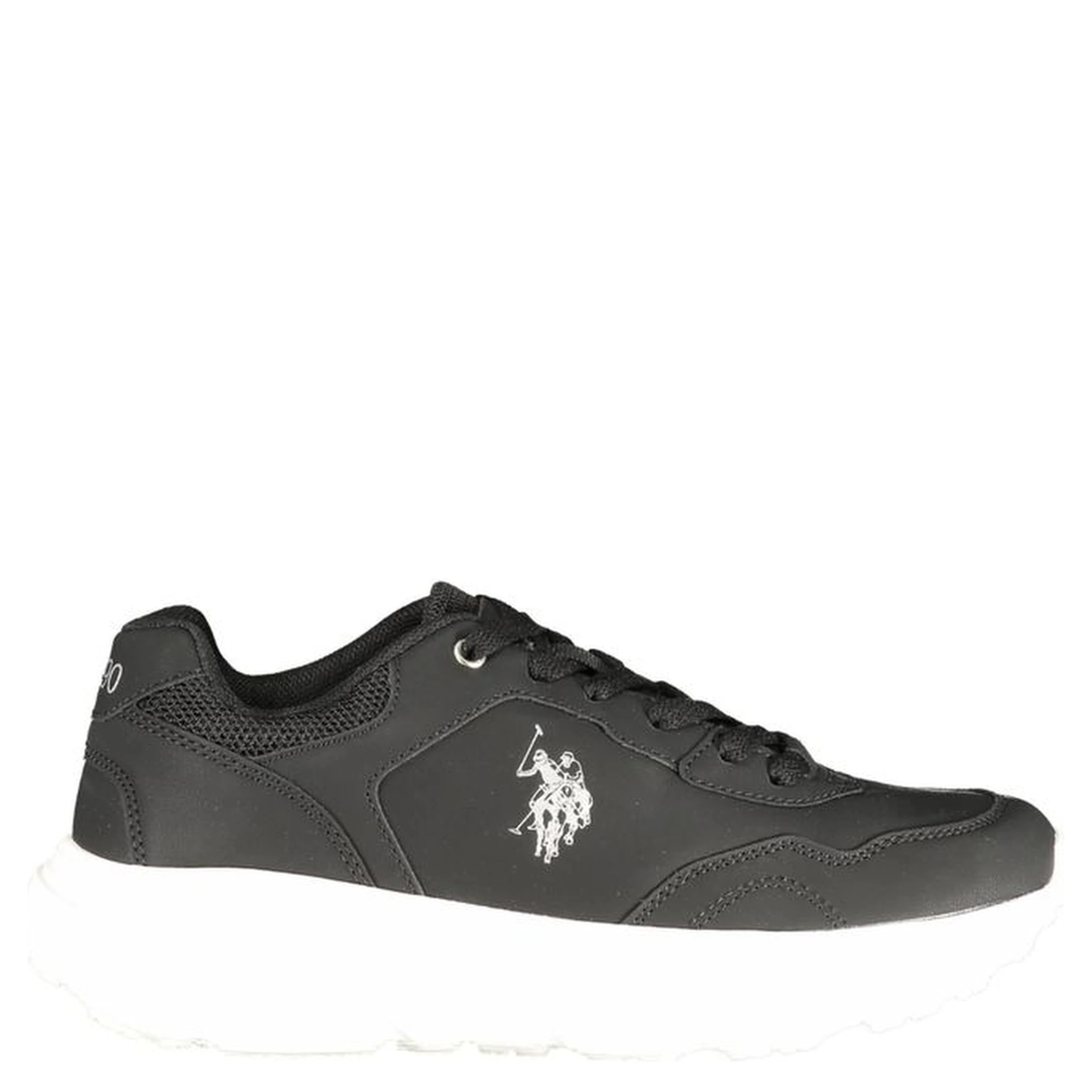 Black Polyurethane Women's Sneaker