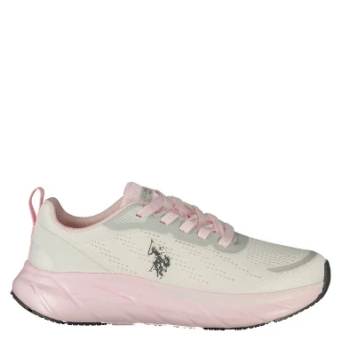 White Polyurethane Women's Sneaker
