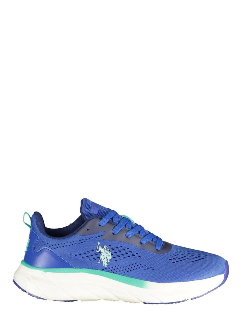 Blue Polyurethane Men's Sneaker