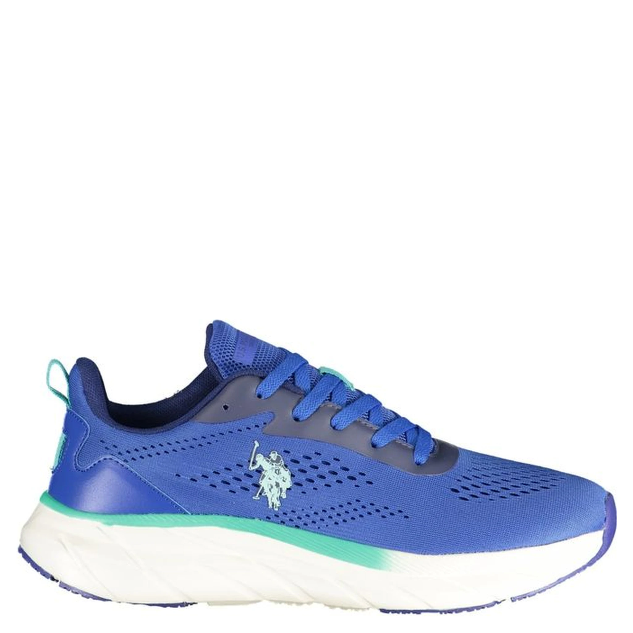 Blue Polyurethane Men's Sneaker