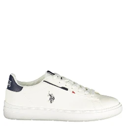 White Polyurethane Men's Sneaker