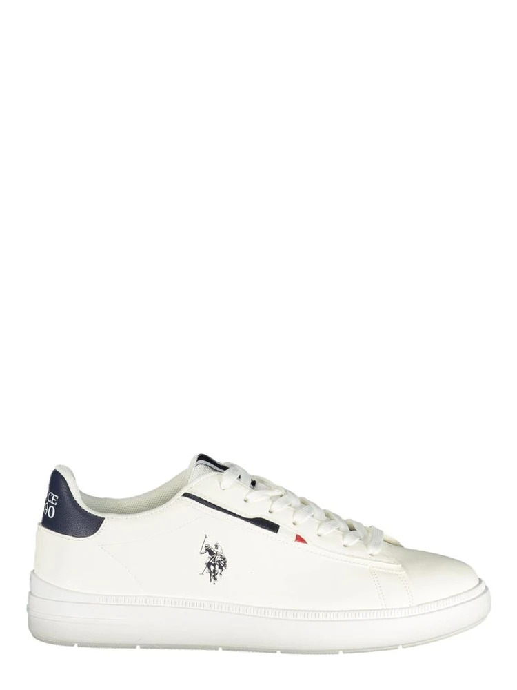 White Polyurethane Men's Sneaker