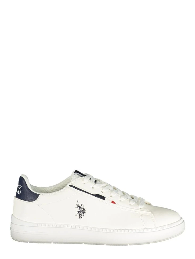White Polyurethane Men's Sneaker