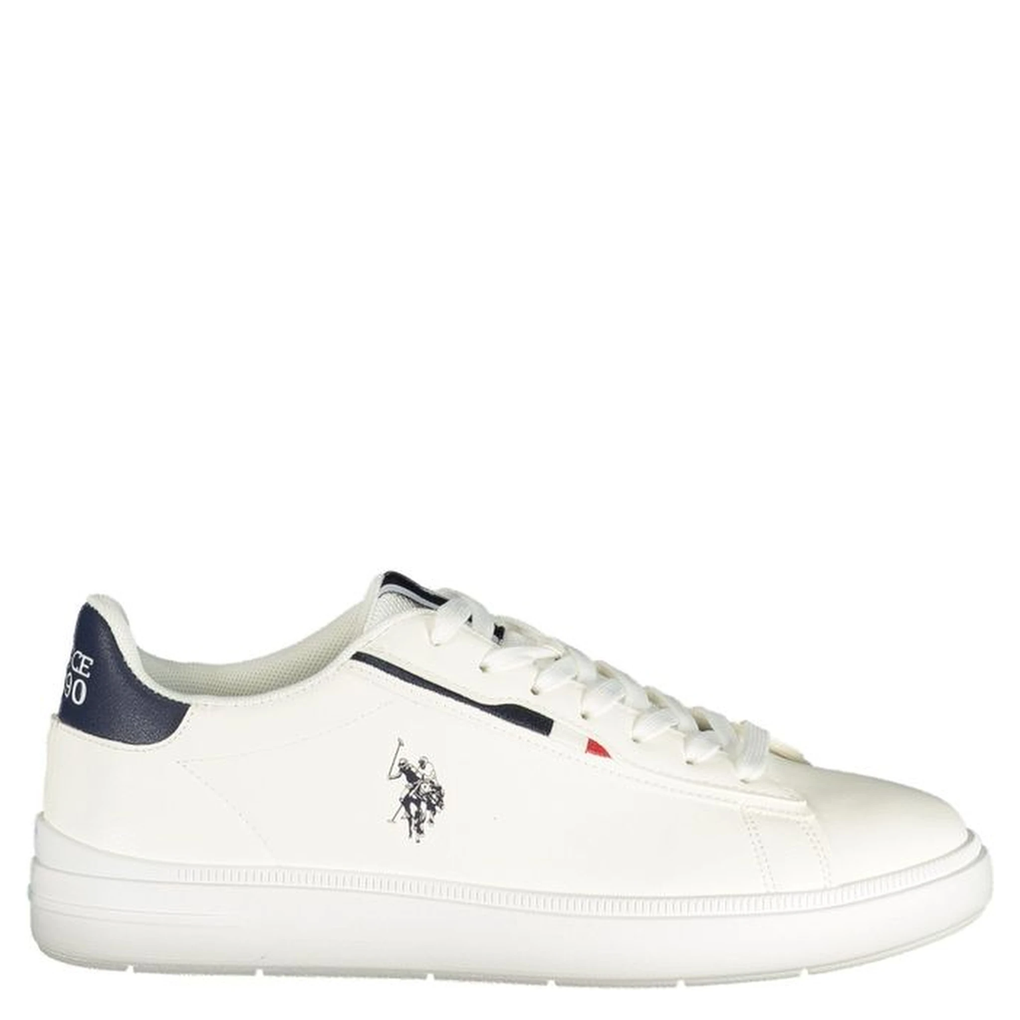 White Polyurethane Men's Sneaker