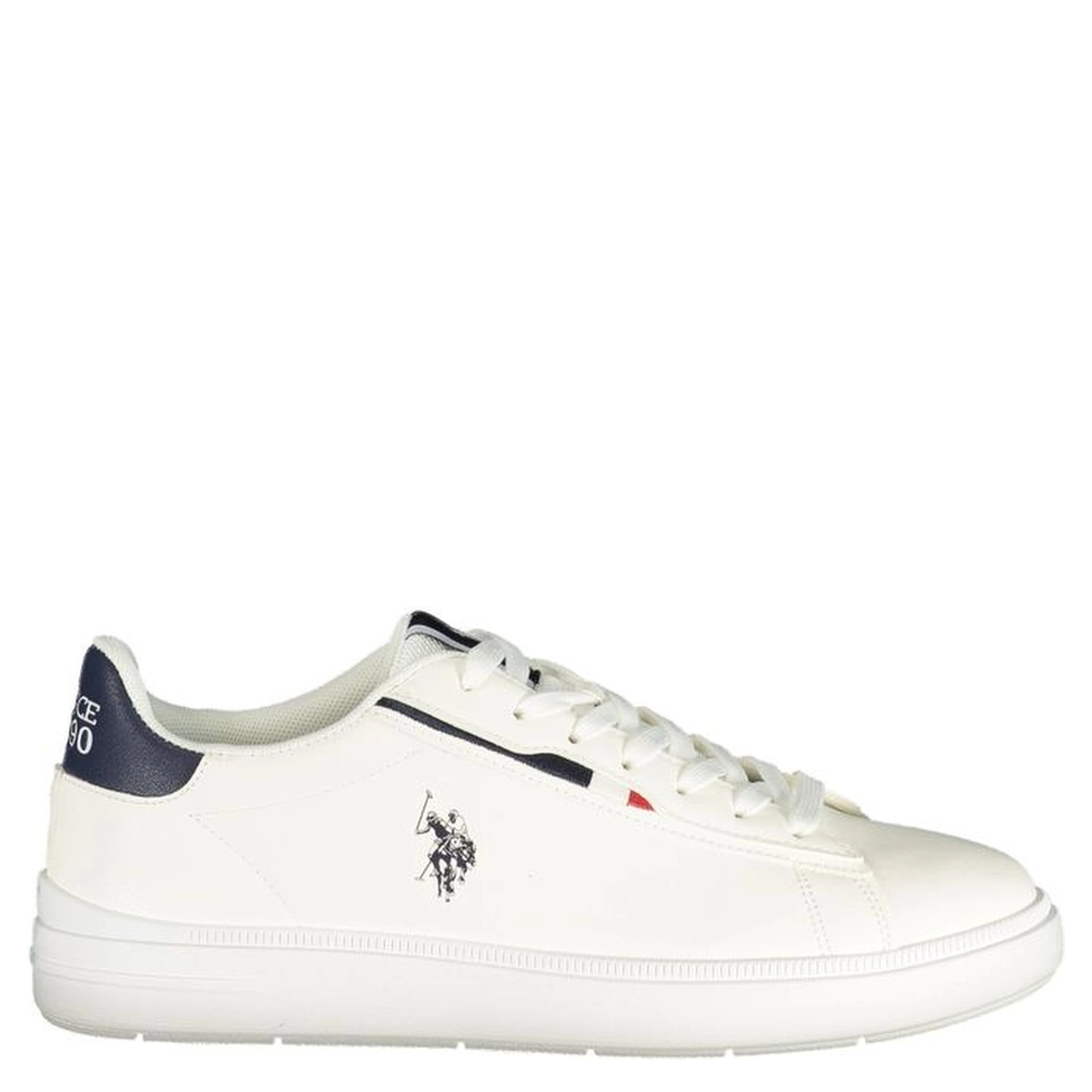 White Polyurethane Men's Sneaker