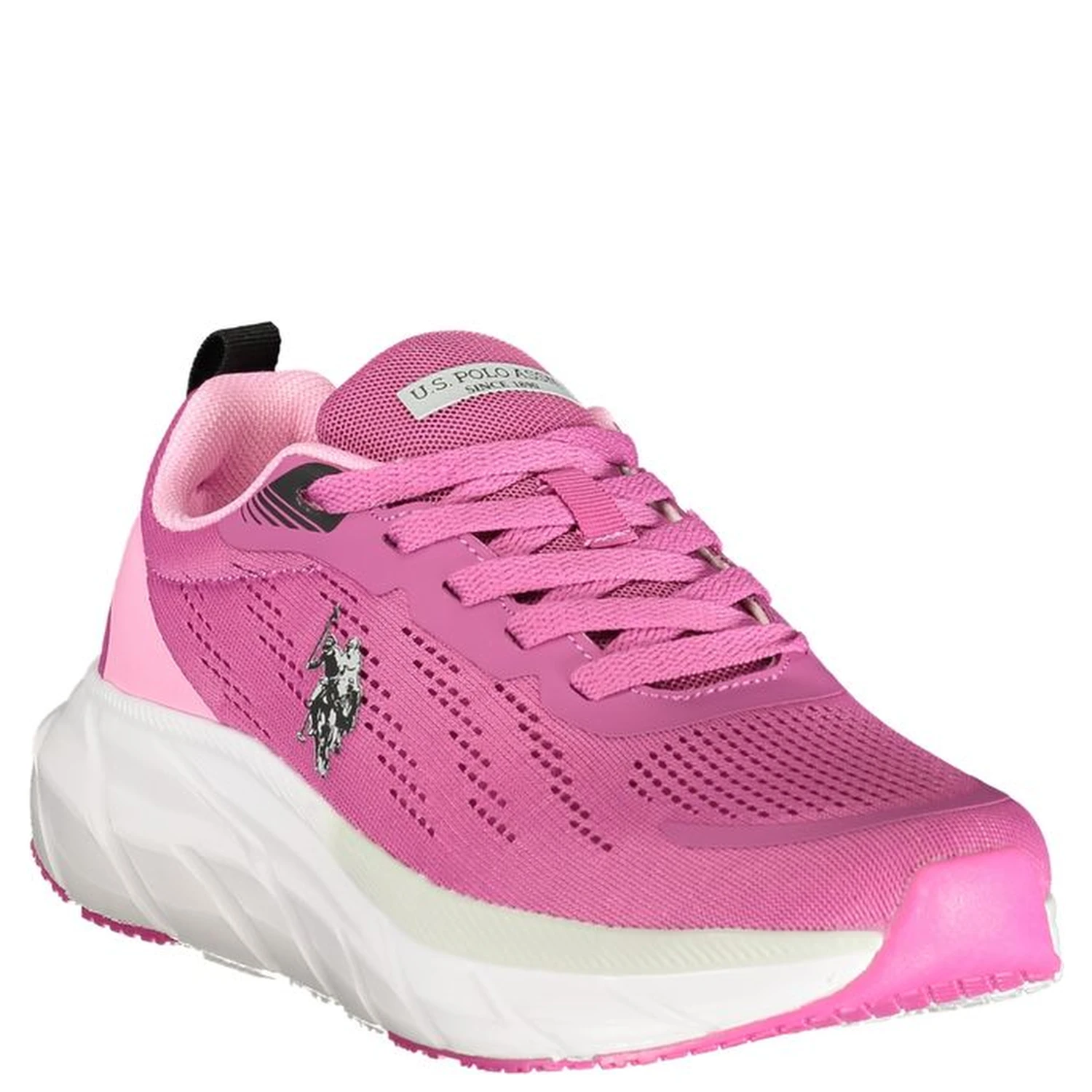 Pink Polyurethane Women Sneaker