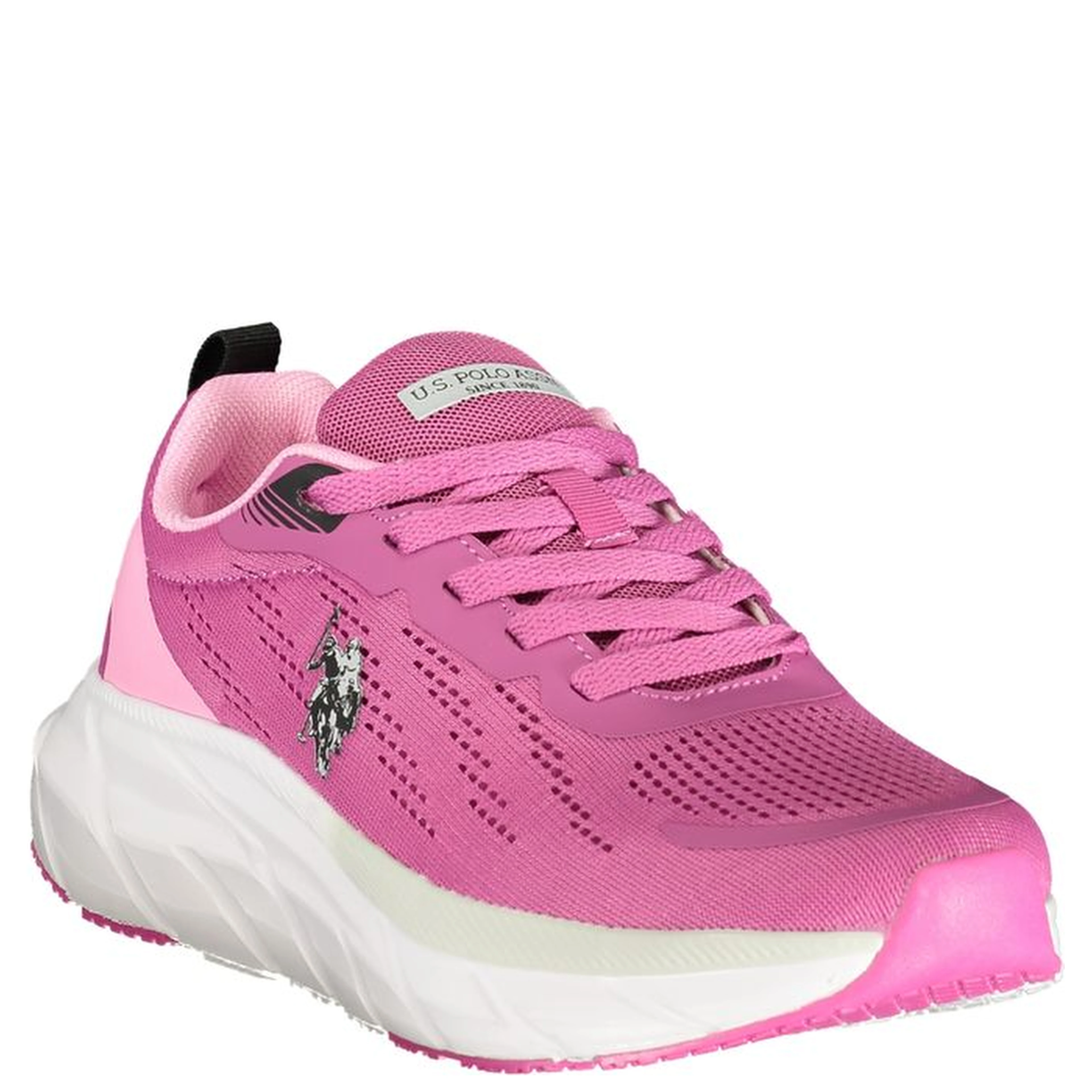 Pink Polyurethane Women Sneaker