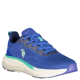 Blue Polyurethane Men's Sneaker