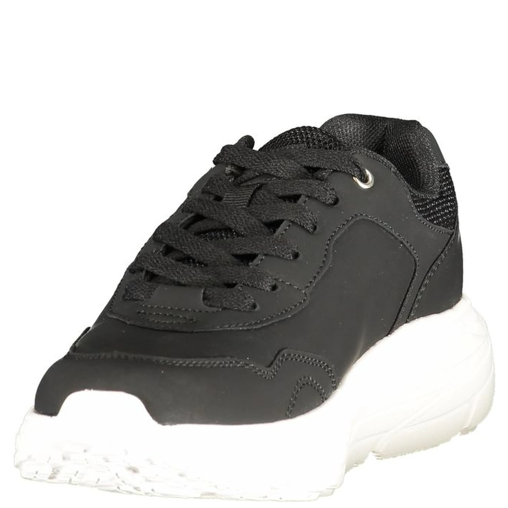 Black Polyurethane Women's Sneaker