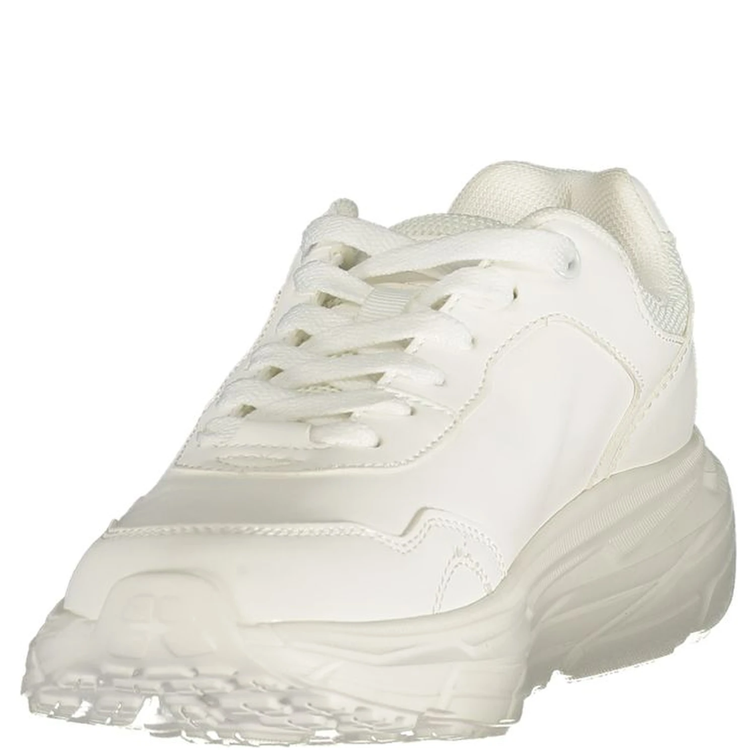 White Polyurethane Women's Sneaker