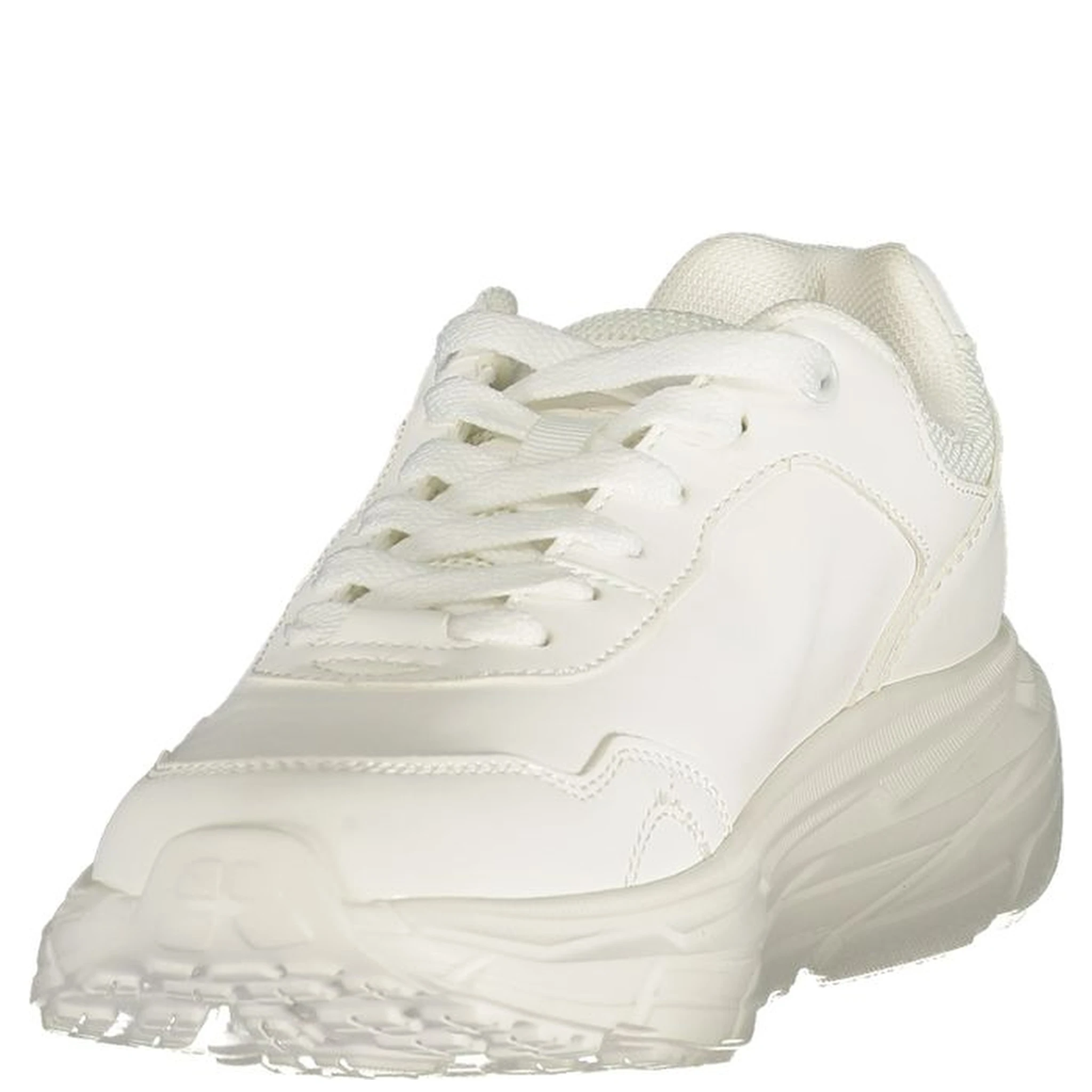White Polyurethane Women's Sneaker