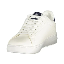 White Polyurethane Men's Sneaker