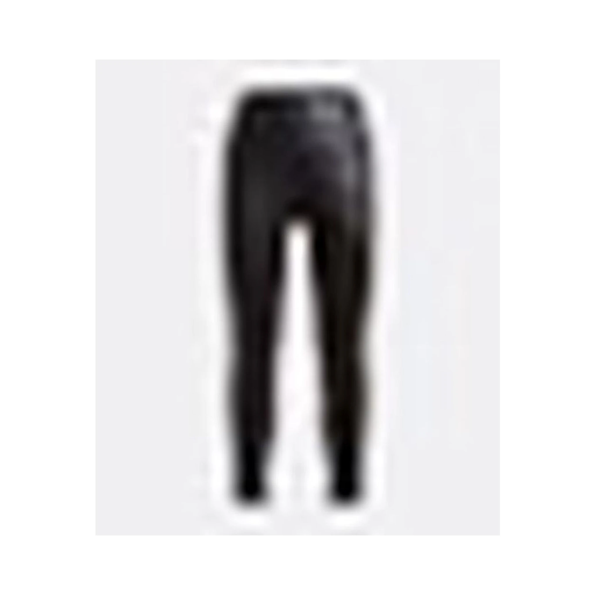 Black Viscose Casual Pants