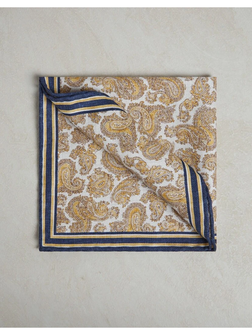 Yellow Silk Pocket Square